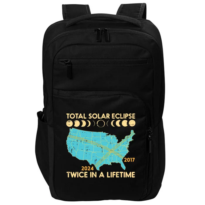 Total Solar Eclipse Twice Lifetime 2017 2024 Impact Tech Backpack