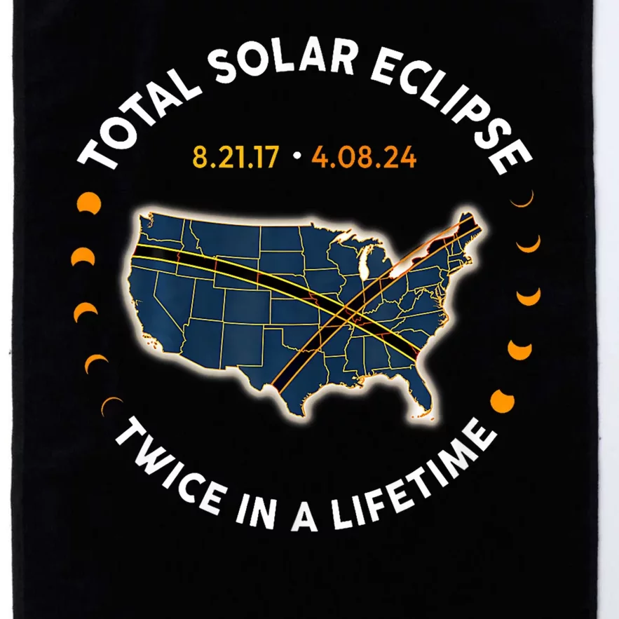 Total Solar Eclipse 2024 Twice In A Lifetime 2017 Totality Platinum Collection Golf Towel