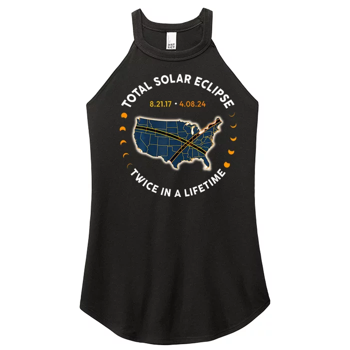 Total Solar Eclipse 2024 Twice In A Lifetime 2017 Totality Women’s Perfect Tri Rocker Tank