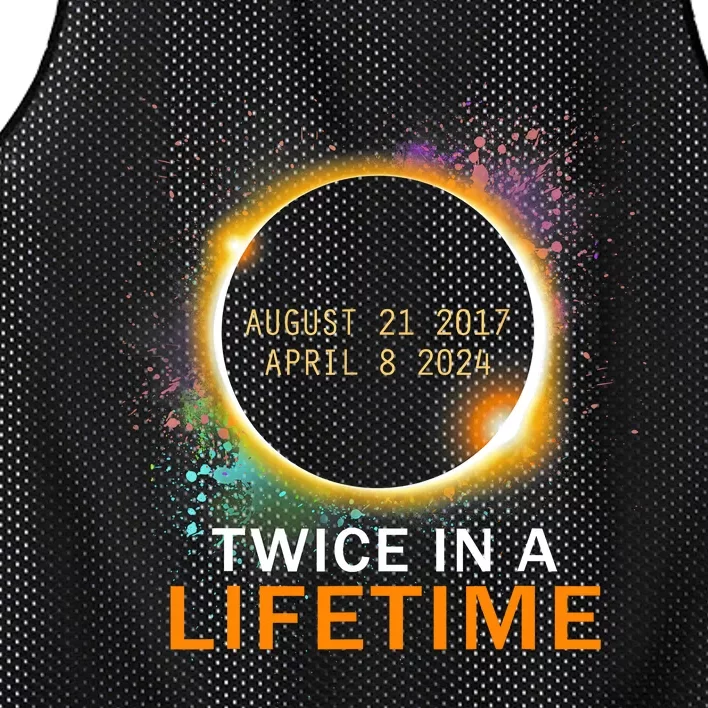 Total Solar Eclipse Twice In A Lifetime 2024 Total Eclipse Mesh Reversible Basketball Jersey Tank