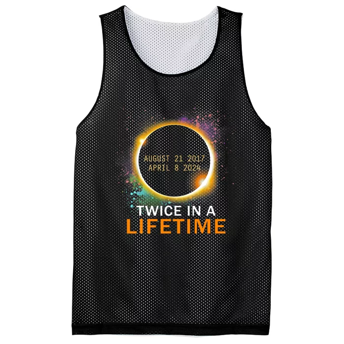 Total Solar Eclipse Twice In A Lifetime 2024 Total Eclipse Mesh Reversible Basketball Jersey Tank