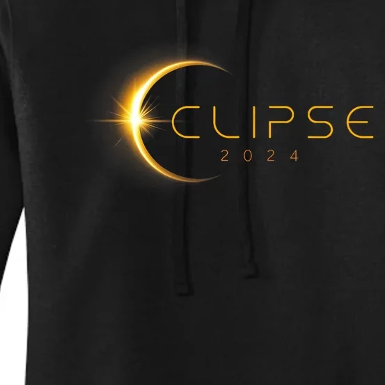 Total Solar Eclipse America Totality April 8 2024 Astronomy Women's Pullover Hoodie