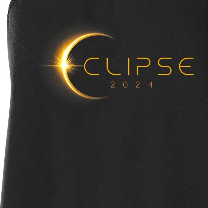 Total Solar Eclipse America Totality April 8 2024 Astronomy Women's Racerback Tank