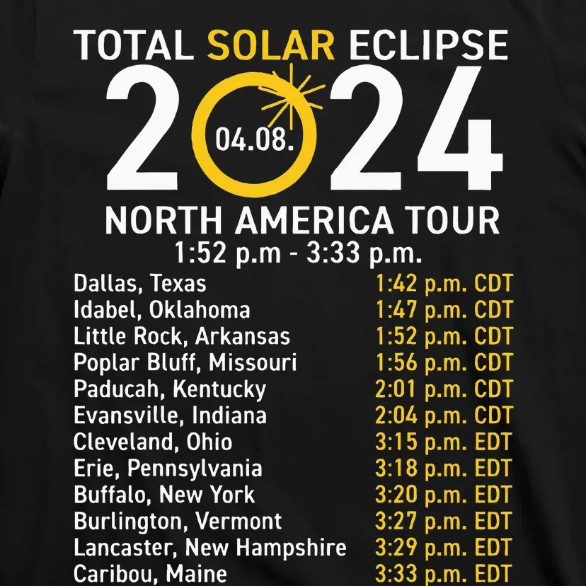 Total Solar Eclipse April 8 2024 Path Of The Eclipse T-Shirt