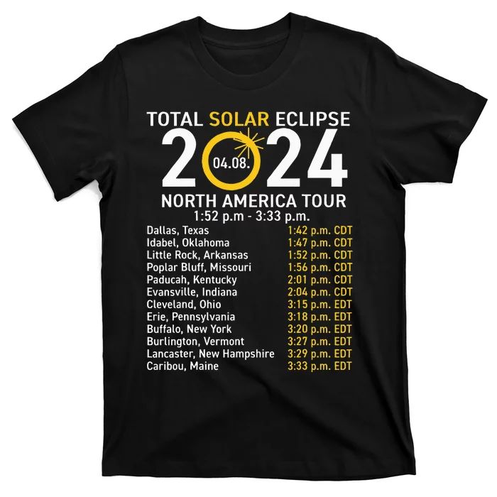 Total Solar Eclipse April 8 2024 Path Of The Eclipse T-Shirt