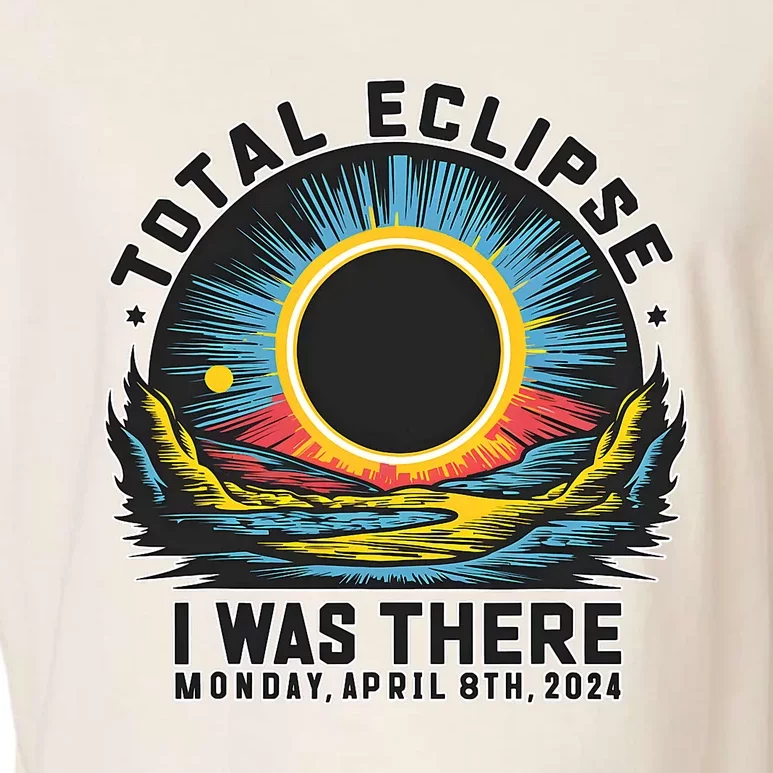 Total Solar Eclipse I Was There Monday April 8th 2024 Garment-Dyed Women's Muscle Tee