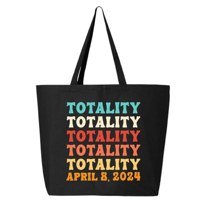 Totality Solar Eclipse April 8 2024 Astronomy Lover Retro 25L Jumbo Tote