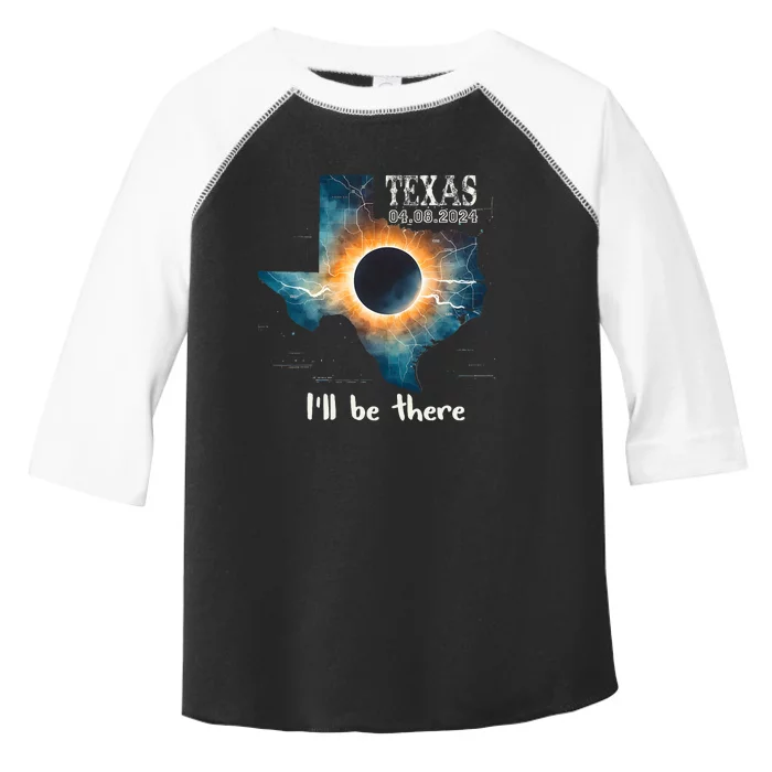 Total Solar Eclipse 2024 Texas Toddler Fine Jersey T-Shirt