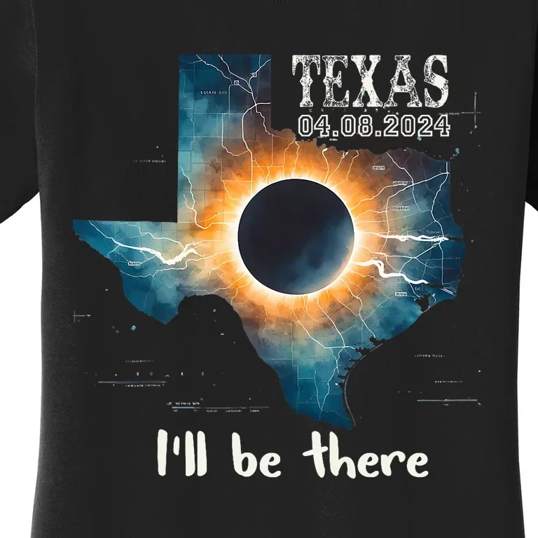 Total Solar Eclipse 2024 Texas Women's T-Shirt