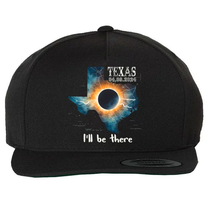 Total Solar Eclipse 2024 Texas Wool Snapback Cap