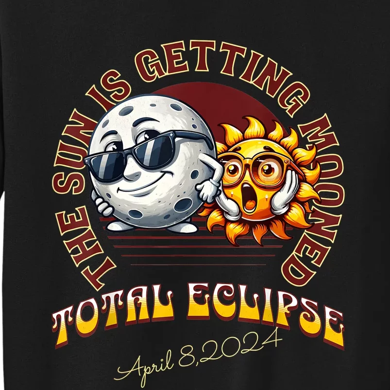 Total Solar Eclipse Chase 2024 Sun Is Getting Mooned Tall Sweatshirt