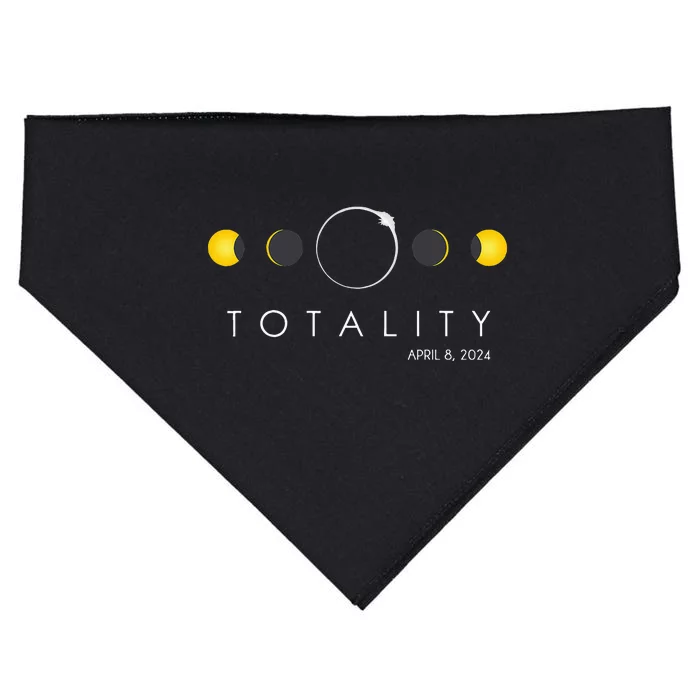 Total Solar Eclipse April 8 2024 Phases Totality USA-Made Doggie Bandana