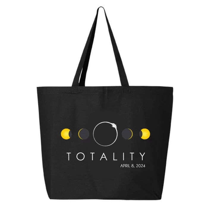 Total Solar Eclipse April 8 2024 Phases Totality 25L Jumbo Tote