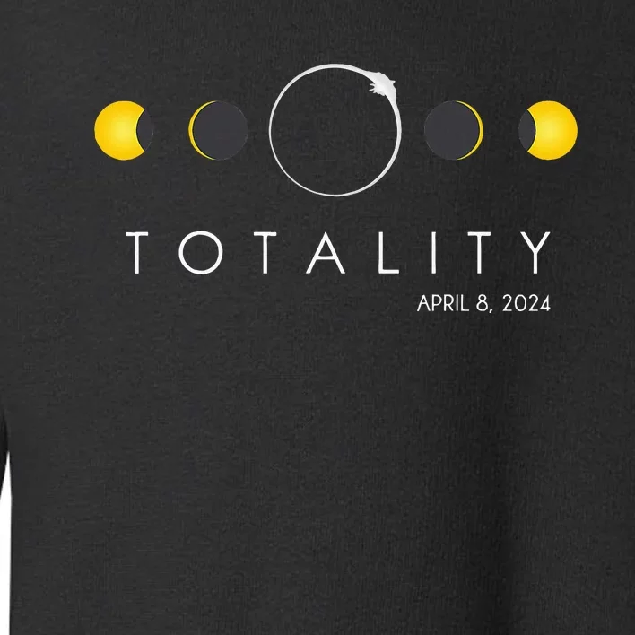 Total Solar Eclipse April 8 2024 Phases Totality Toddler Sweatshirt