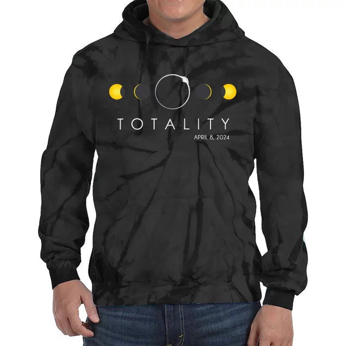 Total Solar Eclipse April 8 2024 Phases Totality Tie Dye Hoodie