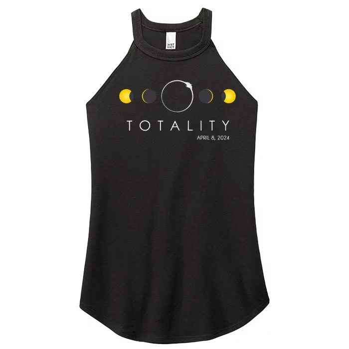 Total Solar Eclipse April 8 2024 Phases Totality Women’s Perfect Tri Rocker Tank