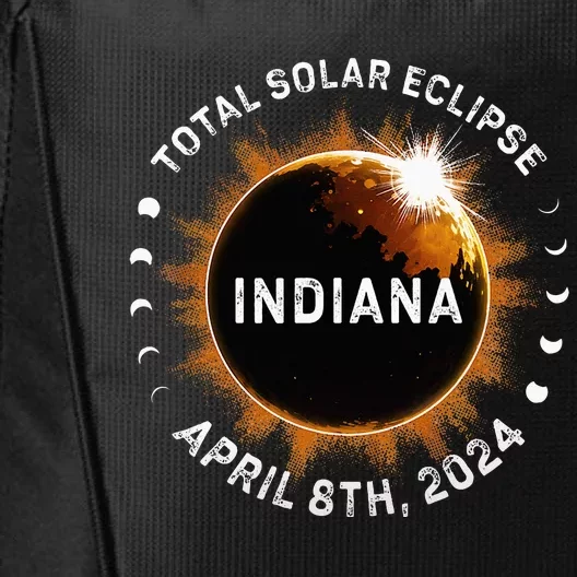 Total Solar Eclipse Path of Totality April 8th 2024 Indiana City Backpack