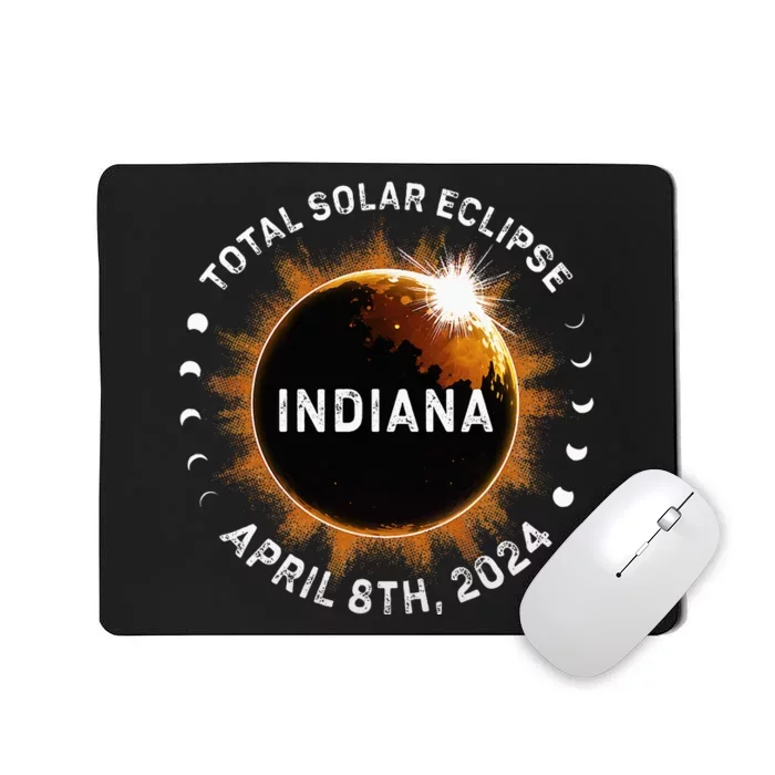 Total Solar Eclipse Path of Totality April 8th 2024 Indiana Mousepad