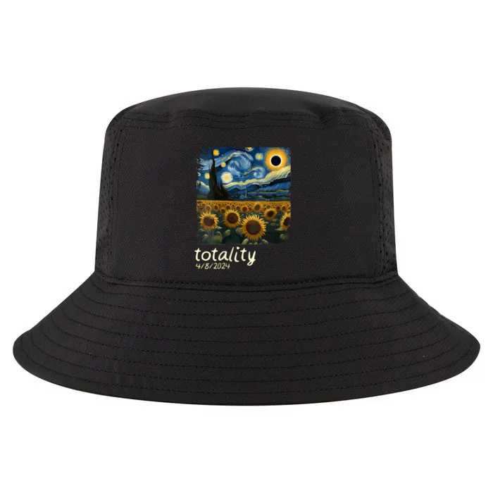 Total Solar Eclipse 2024 4.08.24 Starry Night Painting Cool Comfort Performance Bucket Hat