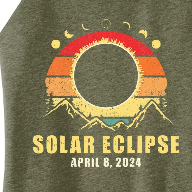 Total Solar Eclipse April 8 2024 Women’s Perfect Tri Rocker Tank