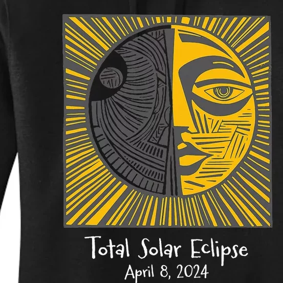 Total Solar Eclipse April 8 2024 Women's Pullover Hoodie