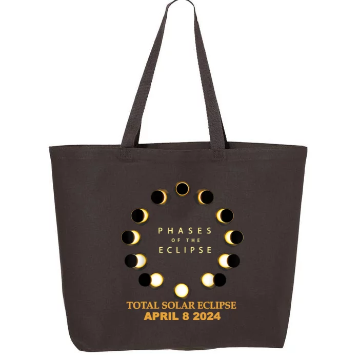 Total Solar Eclipse 2024 Phases April 8th 25L Jumbo Tote