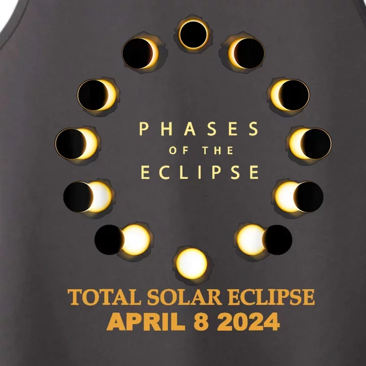 Total Solar Eclipse 2024 Phases April 8th Performance Tank