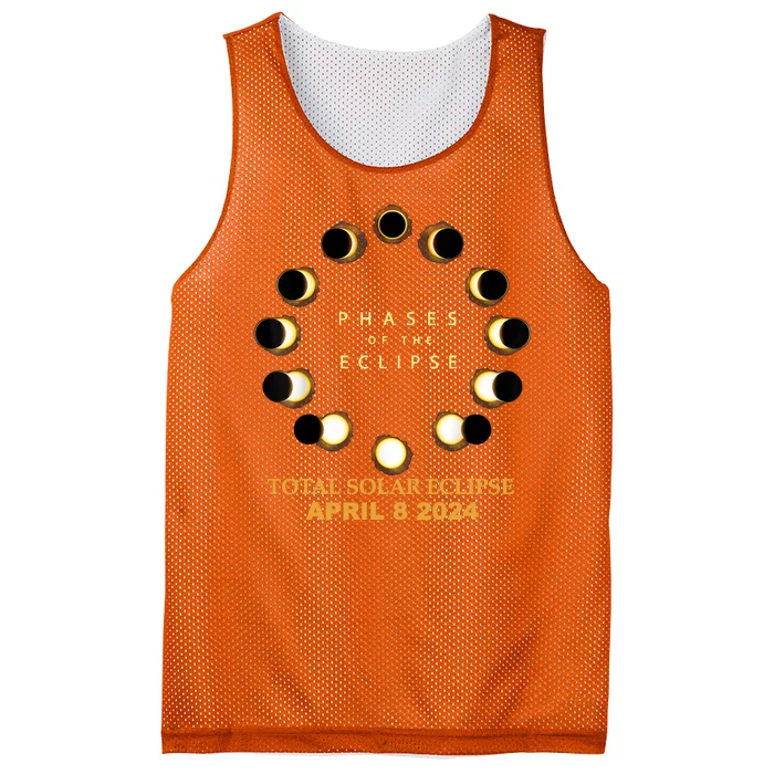 Total Solar Eclipse 2024 Phases April 8th Mesh Reversible Basketball Jersey Tank