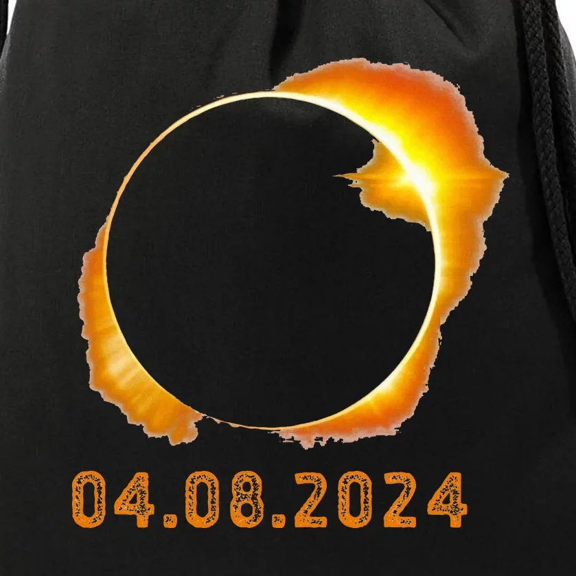 Total Solar Eclipse April 8 2024 Drawstring Bag