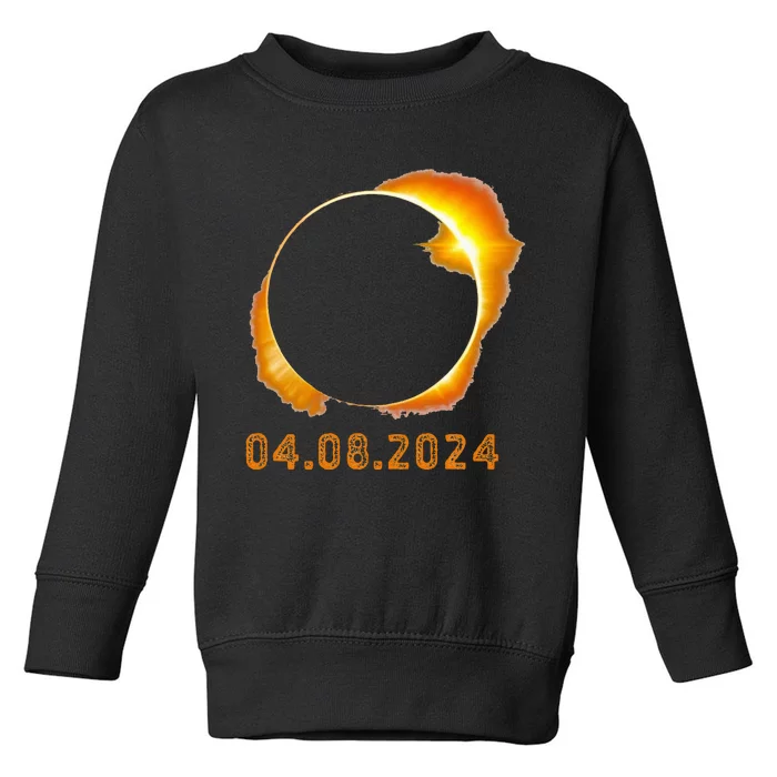 Total Solar Eclipse April 8 2024 Toddler Sweatshirt