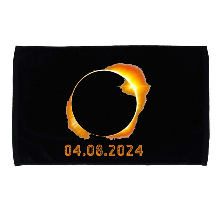 Total Solar Eclipse April 8 2024 Microfiber Hand Towel