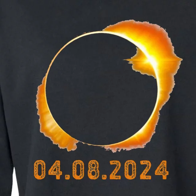 Total Solar Eclipse April 8 2024 Cropped Pullover Crew