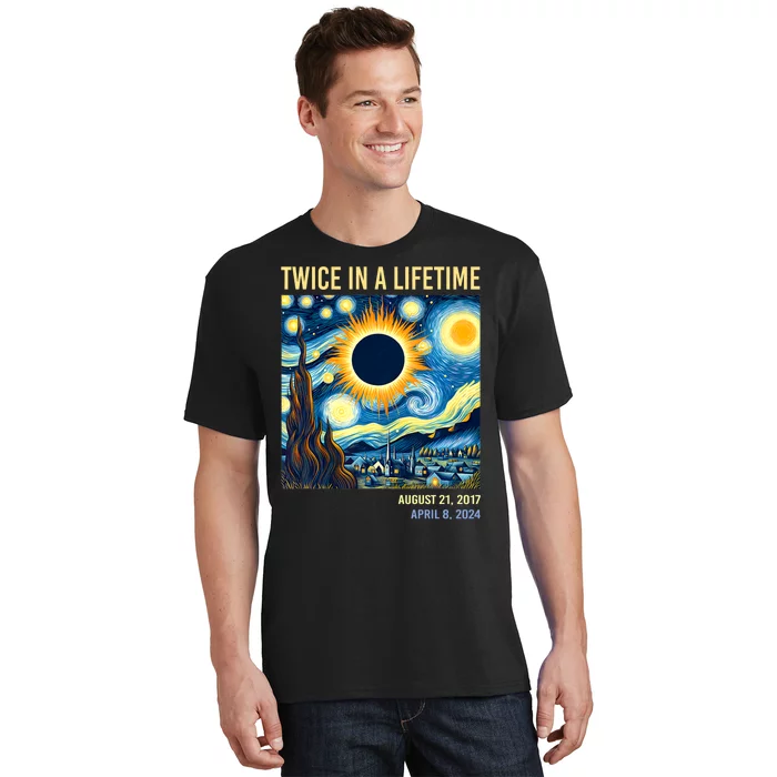 Total Solar Eclipse 2024 Twice In A Lifetime T-Shirt