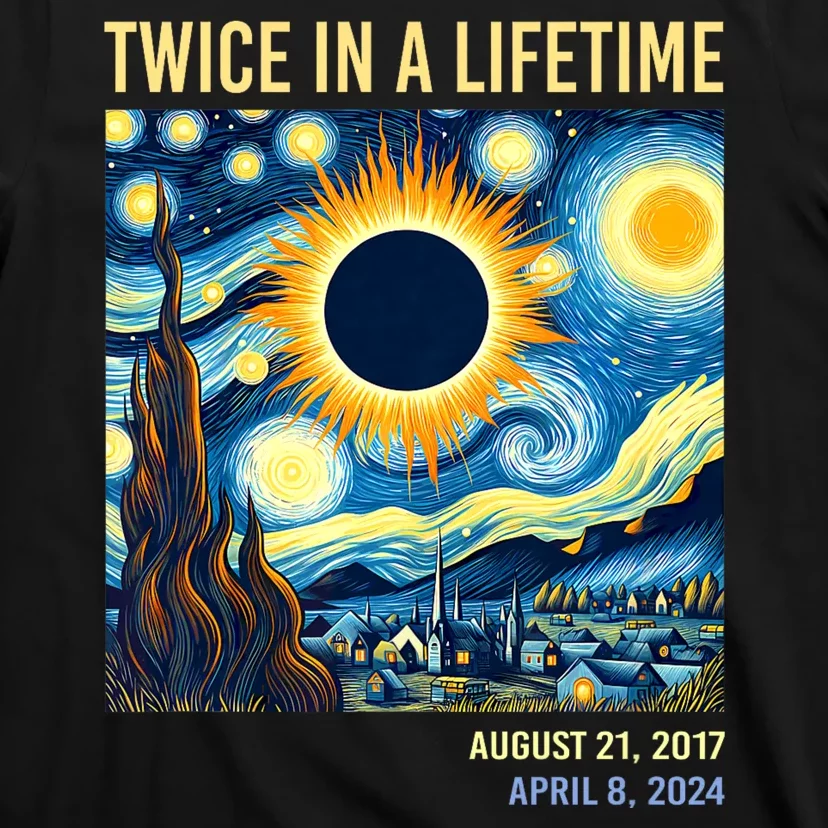 Total Solar Eclipse 2024 Twice In A Lifetime T-Shirt