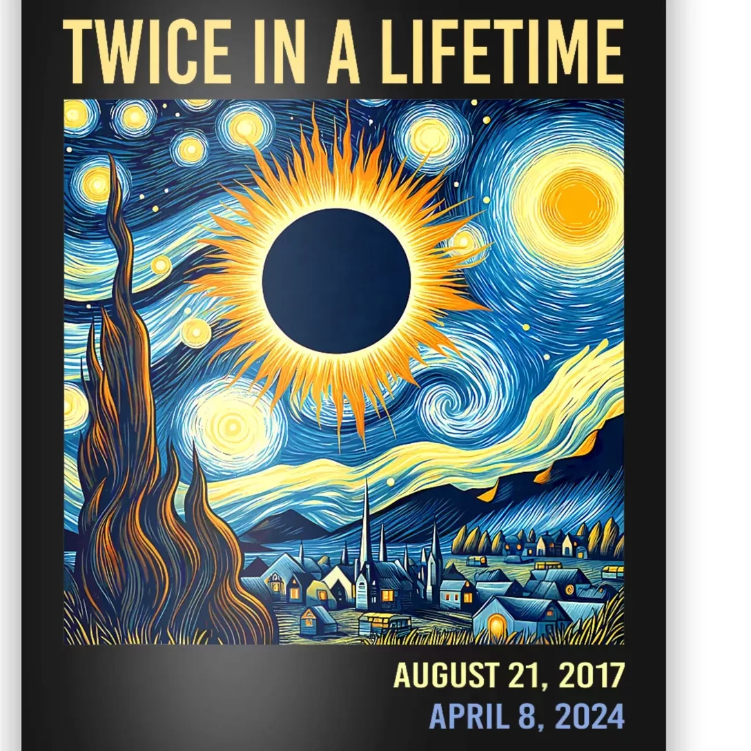 Total Solar Eclipse 2024 Twice In A Lifetime Poster