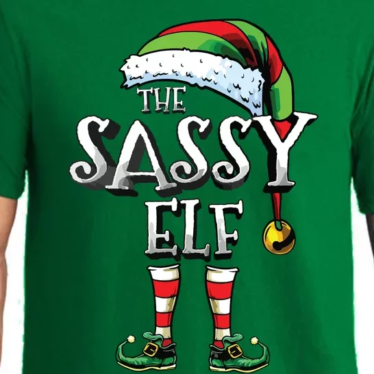 The Sassy Elf Matching Family Funny Christmas Elf Pajama Set