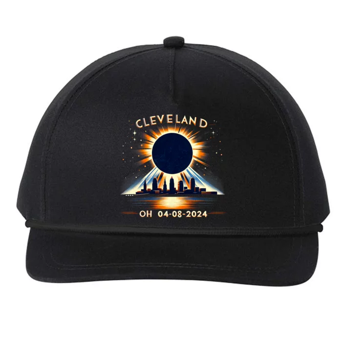 Total Solar Eclipse Cleveland Oh April 08 2024 Snapback Five-Panel Rope Hat