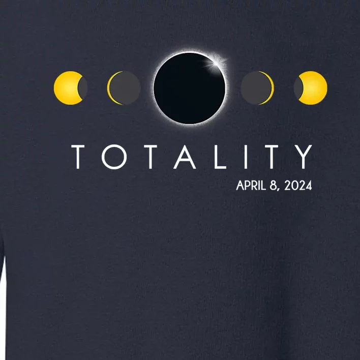 Total Solar Eclipse April 8 2024 Phases Totality Toddler Sweatshirt