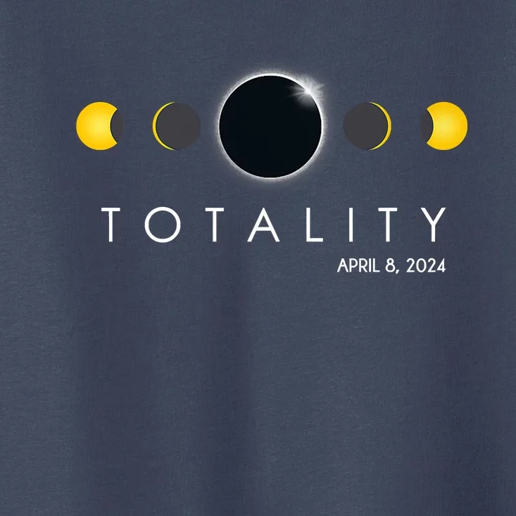 Total Solar Eclipse April 8 2024 Phases Totality Toddler T-Shirt