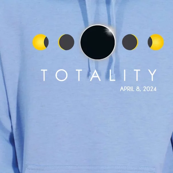 Total Solar Eclipse April 8 2024 Phases Totality Unisex Surf Hoodie