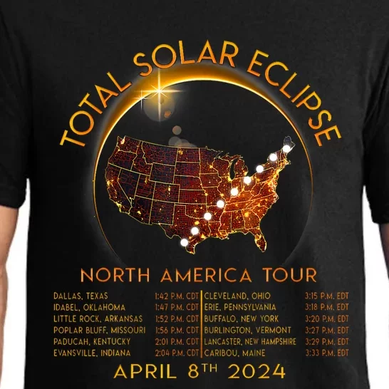 Total Solar Eclipse Of America April 8 2024 Pajama Set