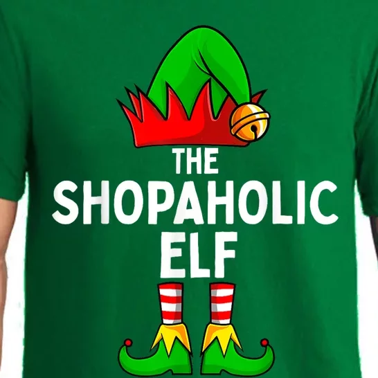 The Shopaholic Elf Funny Christmas Matching Family Pajama Set