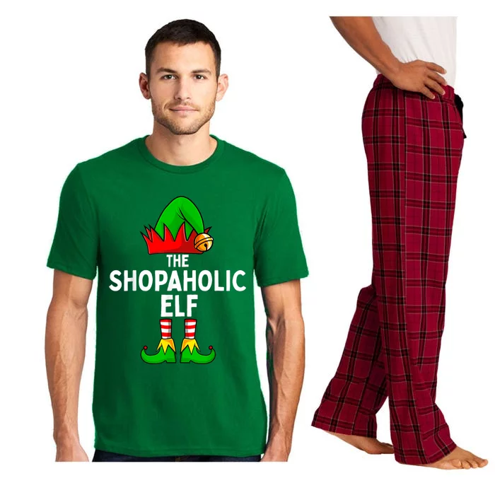 The Shopaholic Elf Funny Christmas Matching Family Pajama Set