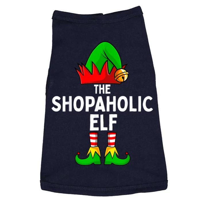 The Shopaholic Elf Funny Christmas Matching Family Doggie Tank