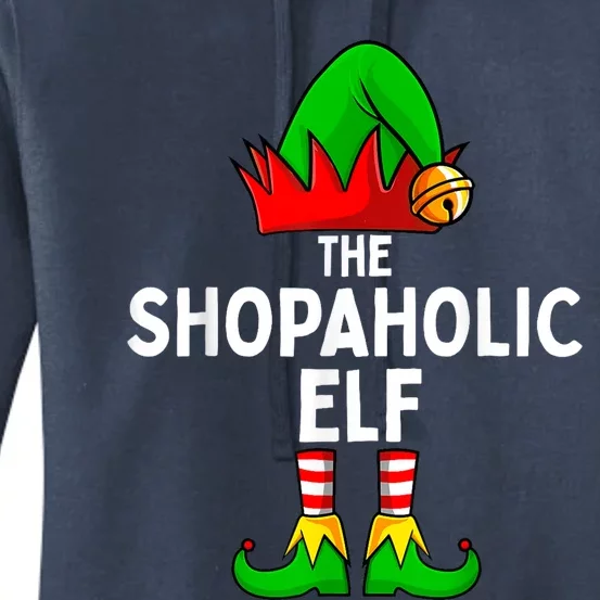 The Shopaholic Elf Funny Christmas Matching Family Women's Pullover Hoodie