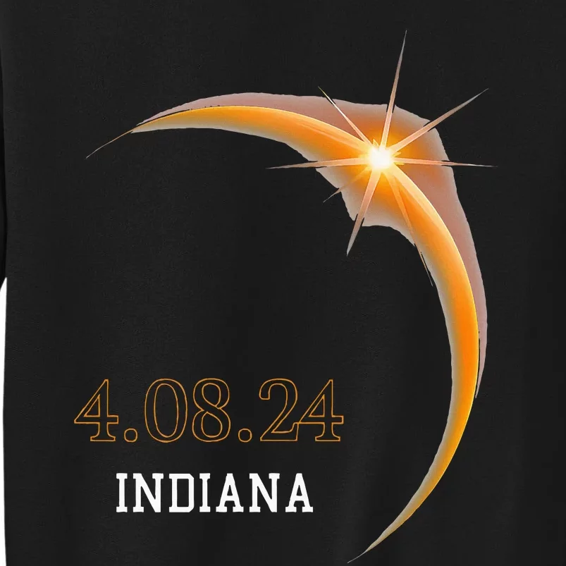 Total Solar Eclipse 2024 Indiana Totality Spring 4.08.24 Tall Sweatshirt