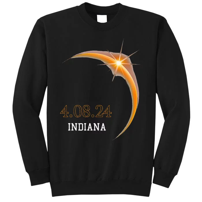 Total Solar Eclipse 2024 Indiana Totality Spring 4.08.24 Tall Sweatshirt