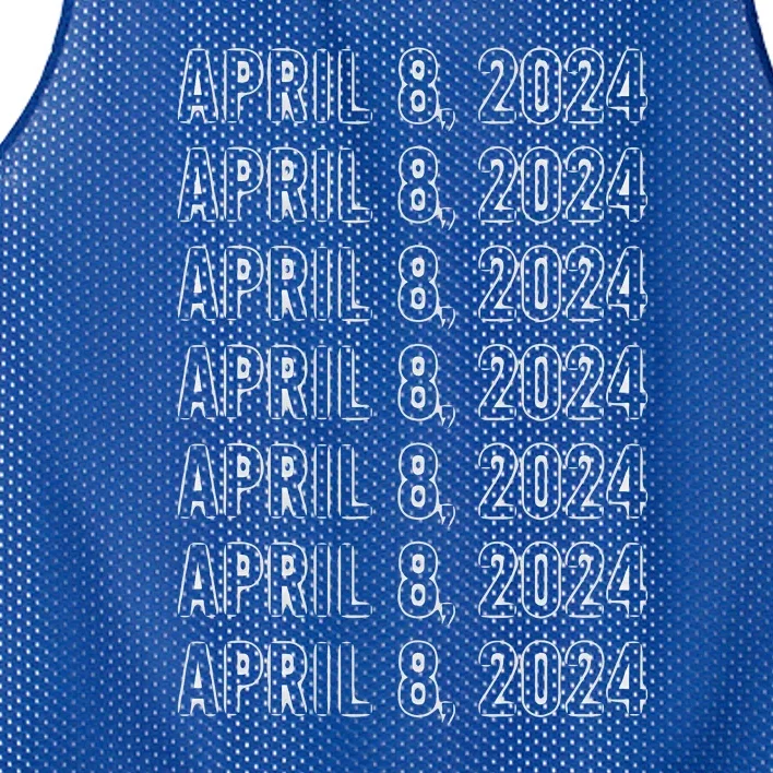 Total Solar Eclipse April 8 2024 Totality Mesh Reversible Basketball Jersey Tank