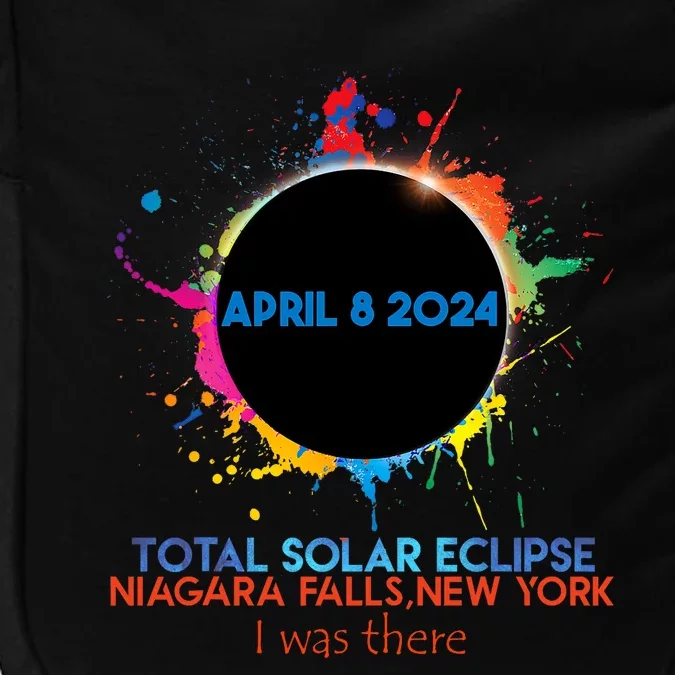 Total Solar Eclipse Niagara Falls New York 2024 I Was There Impact Tech Backpack