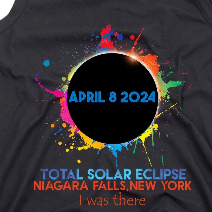 Total Solar Eclipse Niagara Falls New York 2024 I Was There Tank Top